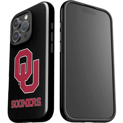 University of Oklahoma Sooners Black iPhone 16 Pro Impact Case
